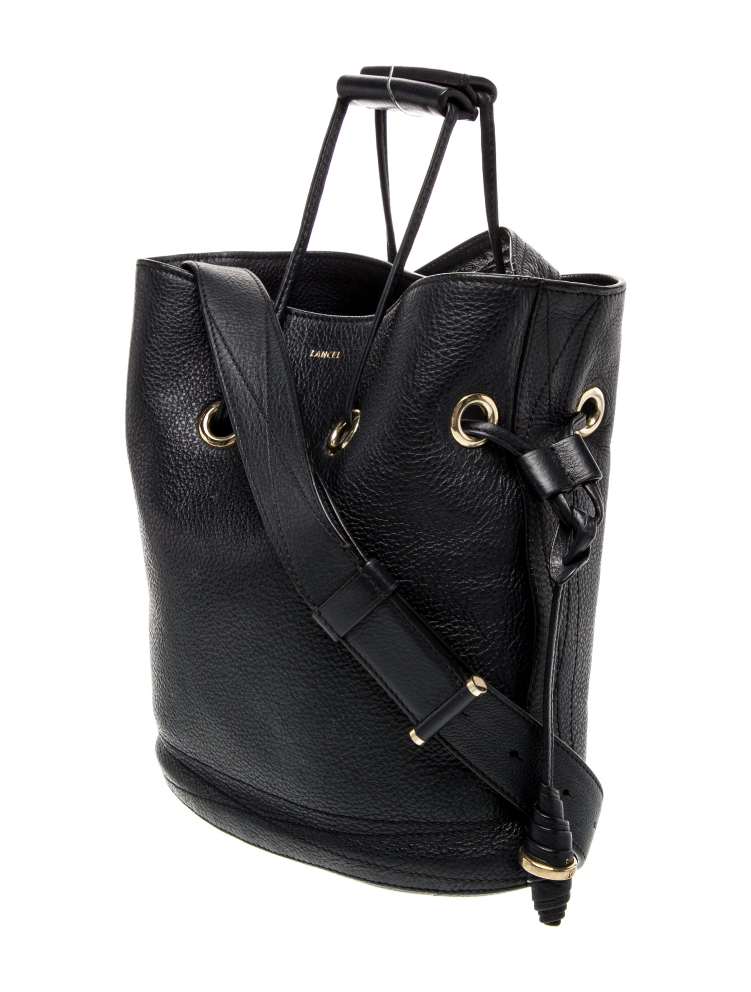 Lancel Leather Bucket Bag